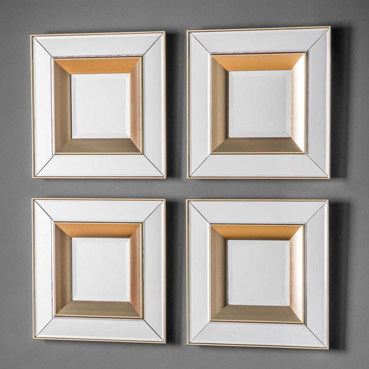 Phantom Small Square Scatter Set Mirror - Gold (4pk) – image 3