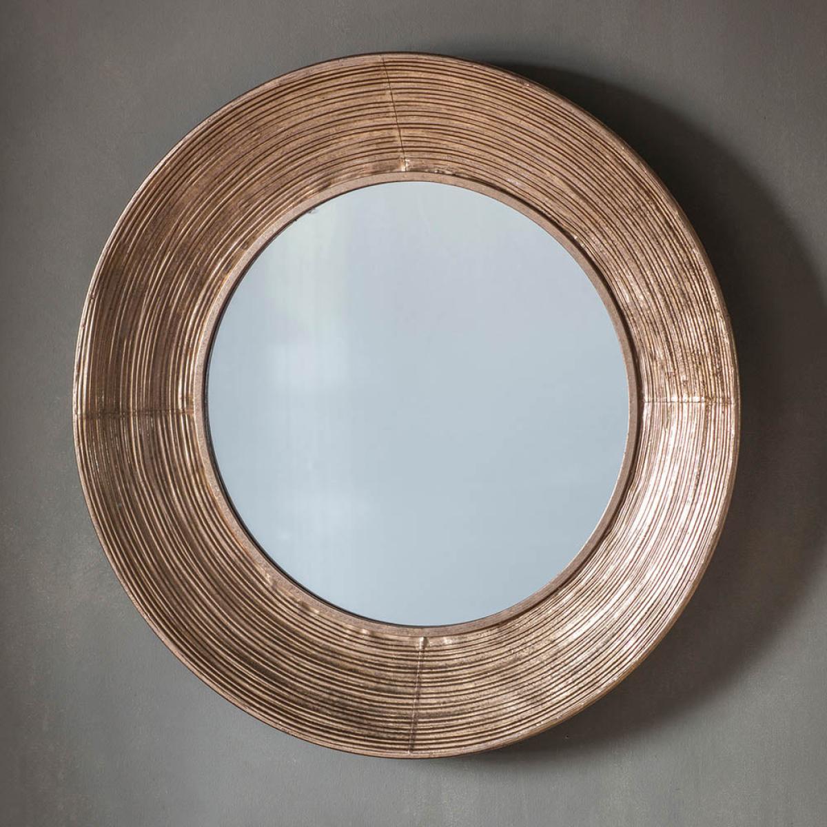 Knowle Medium Round Wall Mirror - Gold – image 1