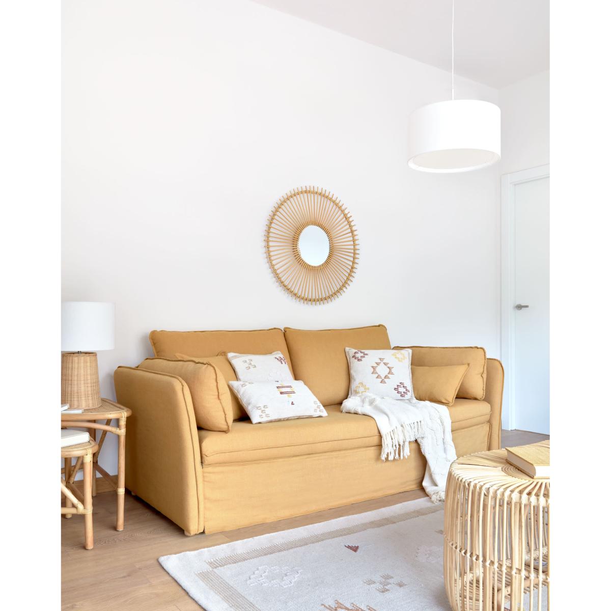 Louisa rattan mirror, Ø 81 cm – image 7