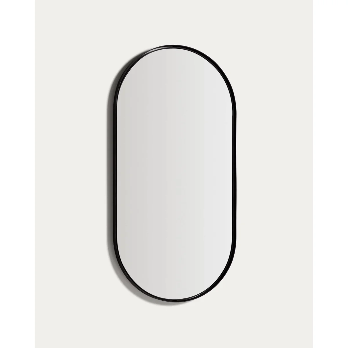 Noral oval black metal mirror Ø60.5 x 120cm – image 7
