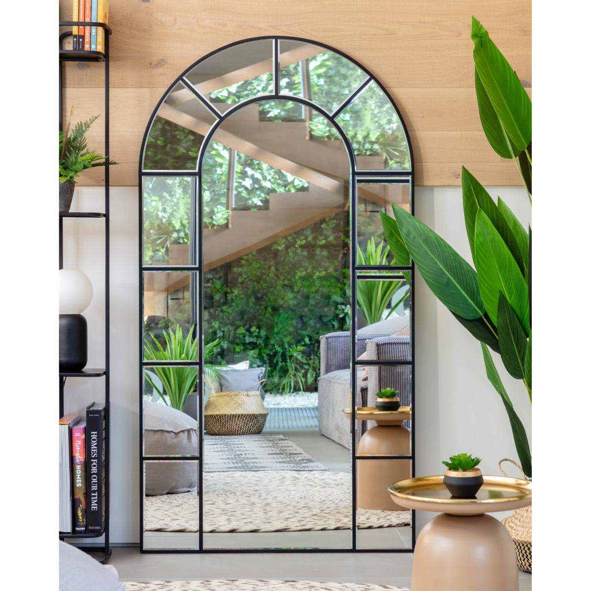 Nediva MDF mirror in black, 88 x 165 cm – image 4