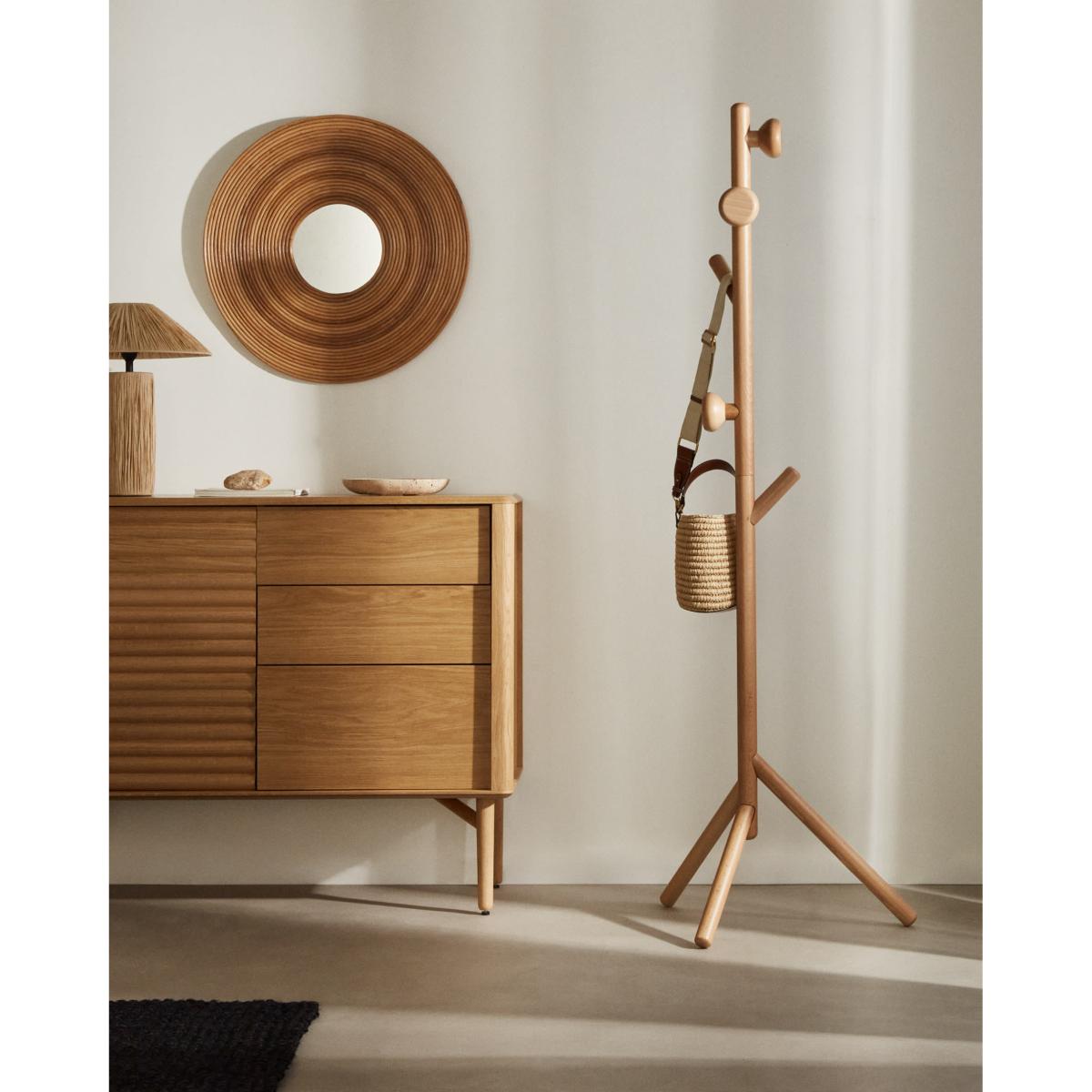 Nalea round rattan mirror Ø 60 cm – image 4