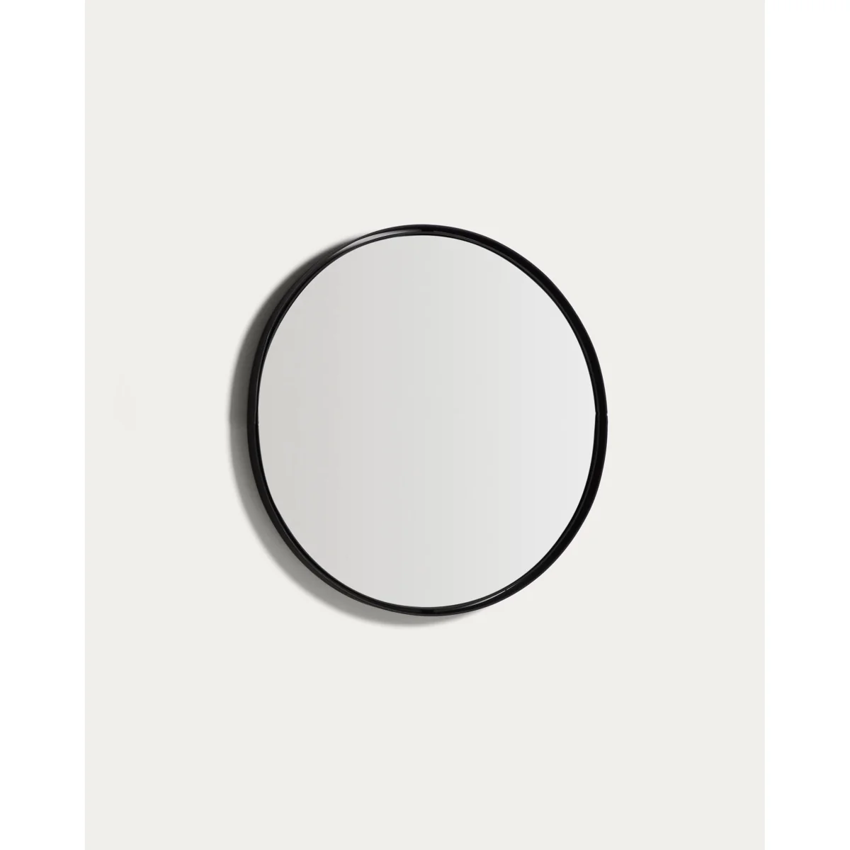 Noral round black metal mirror Ø50cm – image 5