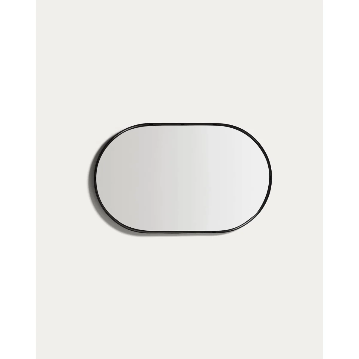 Noral oval black metal mirror Ø50.5 x 90cm – image 5