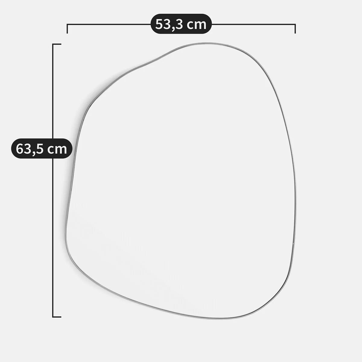 Ornica Small Organic Shaped Mirror – image 5