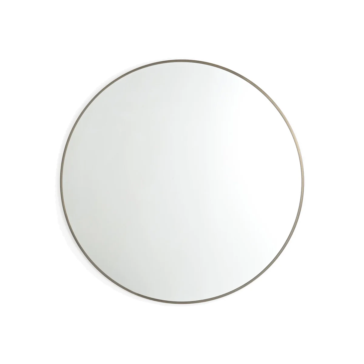 Caligone 100cm Diameter Aged Brass Metal Mirror – image 1