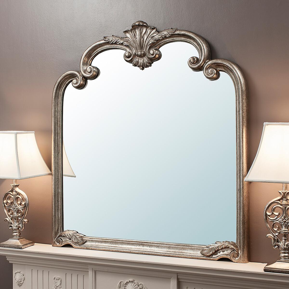 104 x 115cm Silver Over Mantel Mirror – image 2