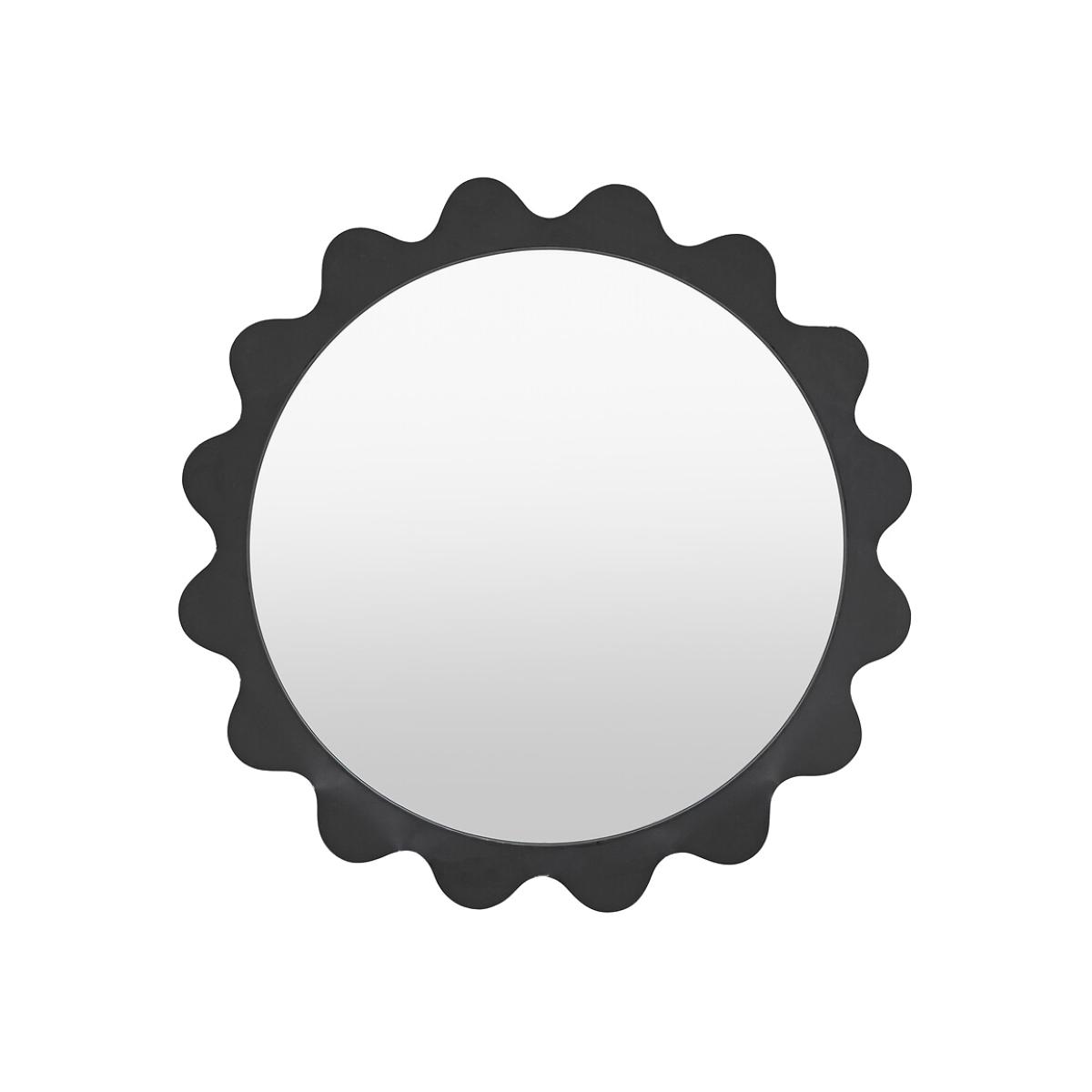 60cm Oxen Mirror Charcoal – image 1
