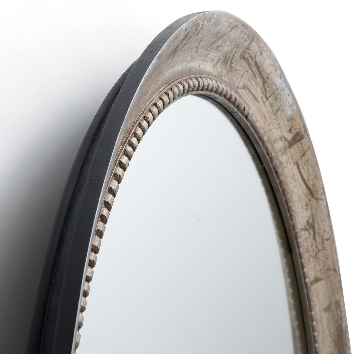 Afsan 100cm Solid Mango Wood Round Mirror – image 3