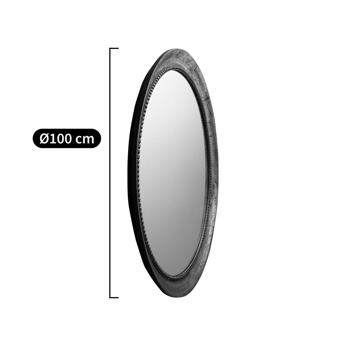 Afsan 100cm Solid Mango Wood Round Mirror – image 7