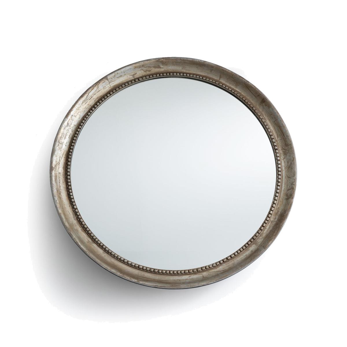 Afsan 100cm Solid Mango Wood Round Mirror – image 1