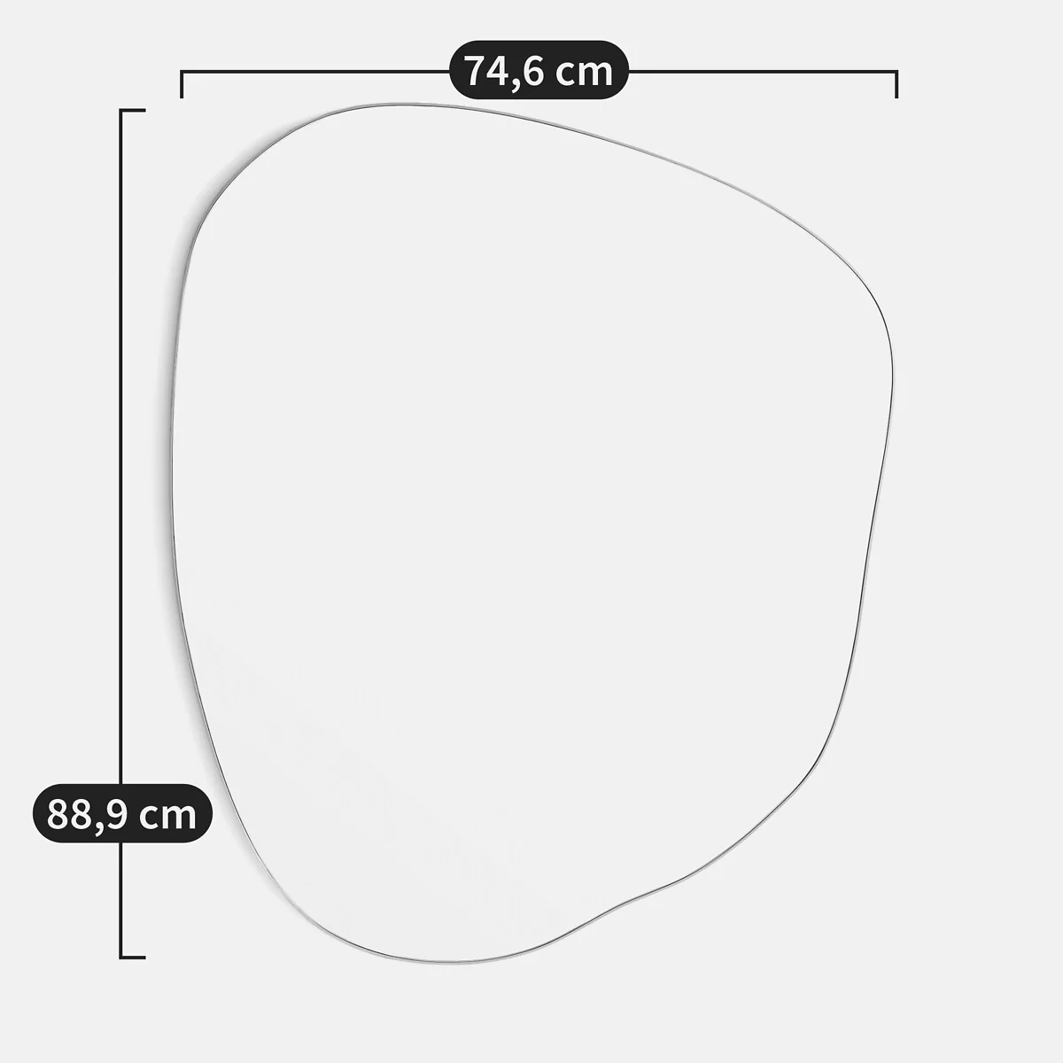Ornica Medium Organic Shaped Mirror – image 4