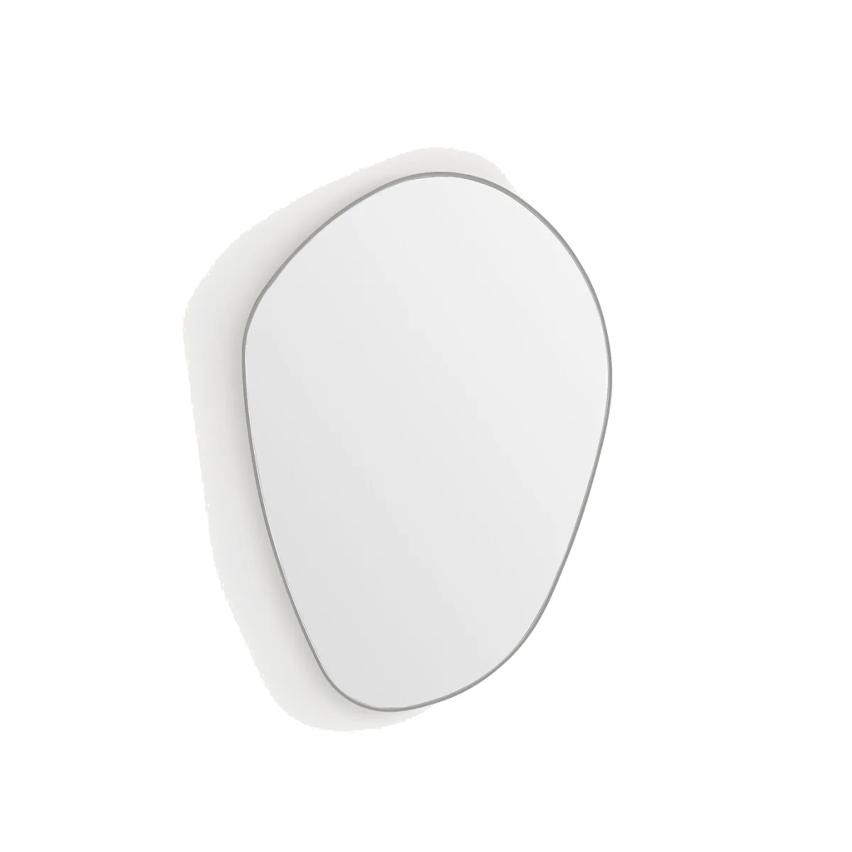 Lido Mirror in Satin Nickel H90cm – image 1