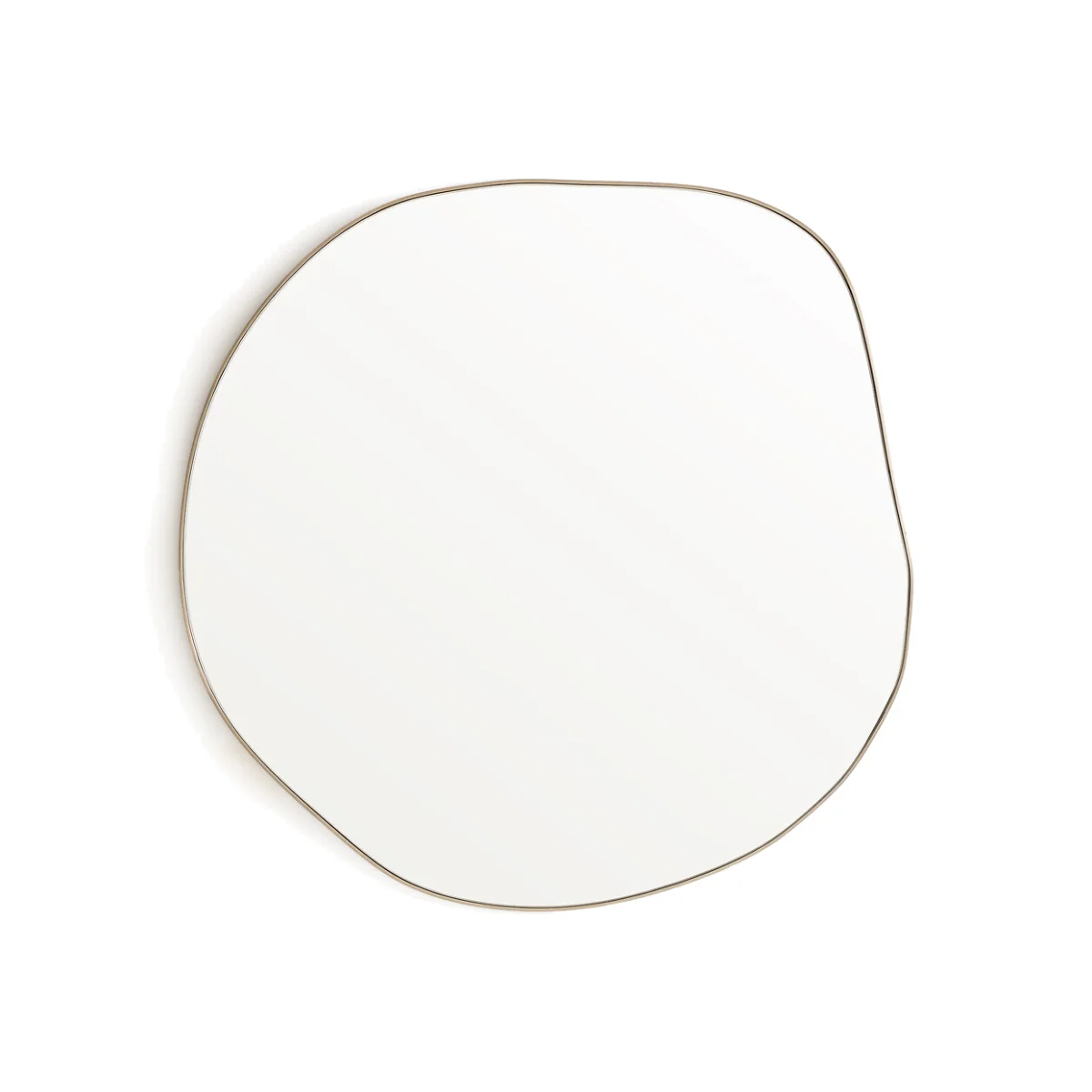Ornica Small Organic Shaped Metal Mirror – image 1