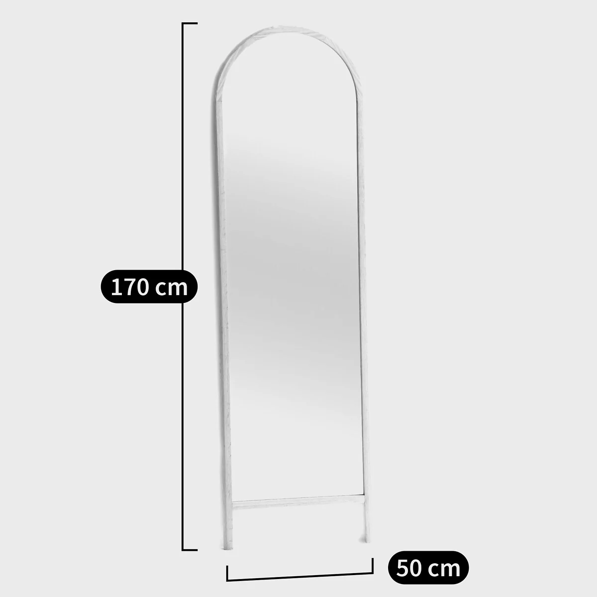 Nabou 50 X 170cm Oak Psyche Mirror – image 2