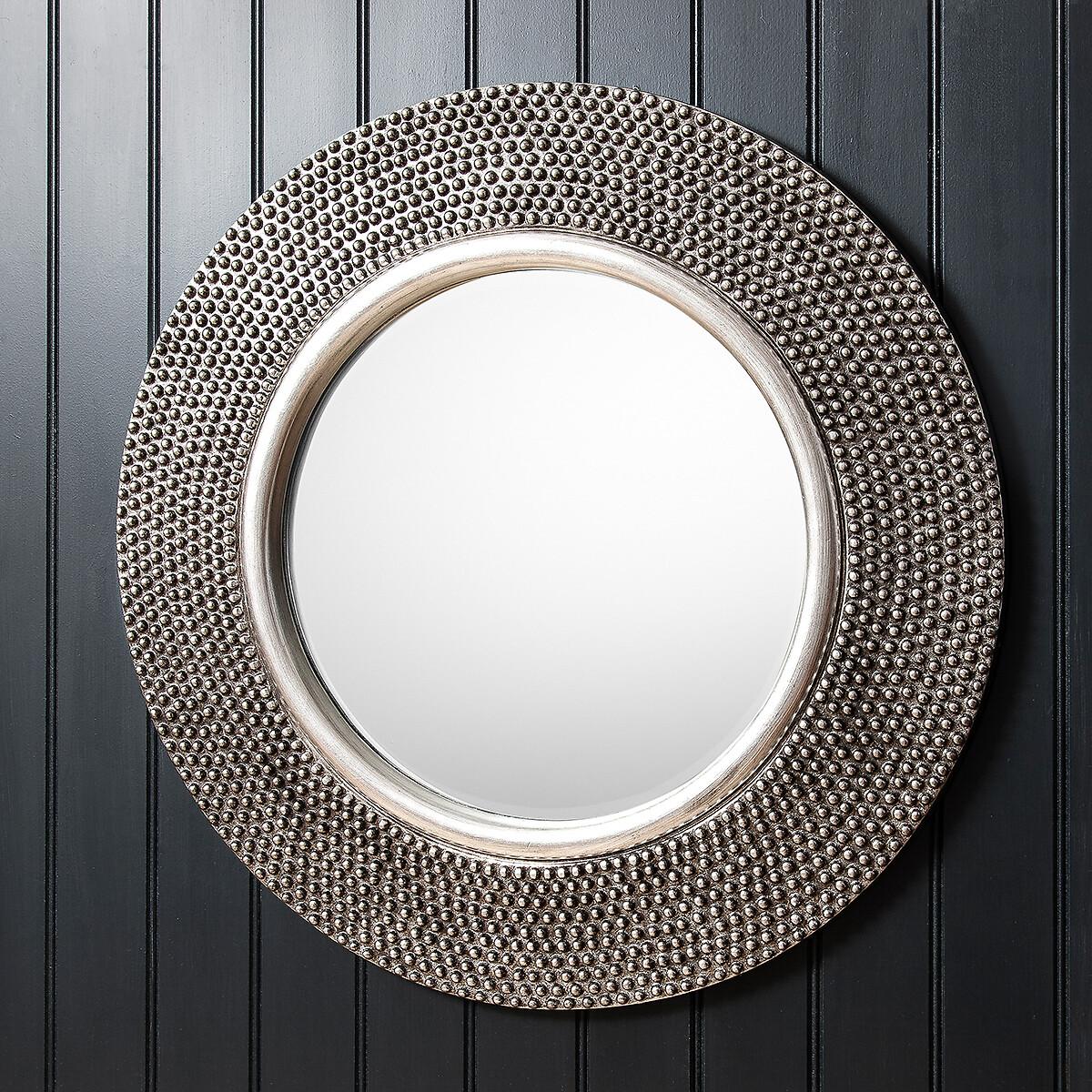 80cm Silver Bobble Round Mirror – image 2
