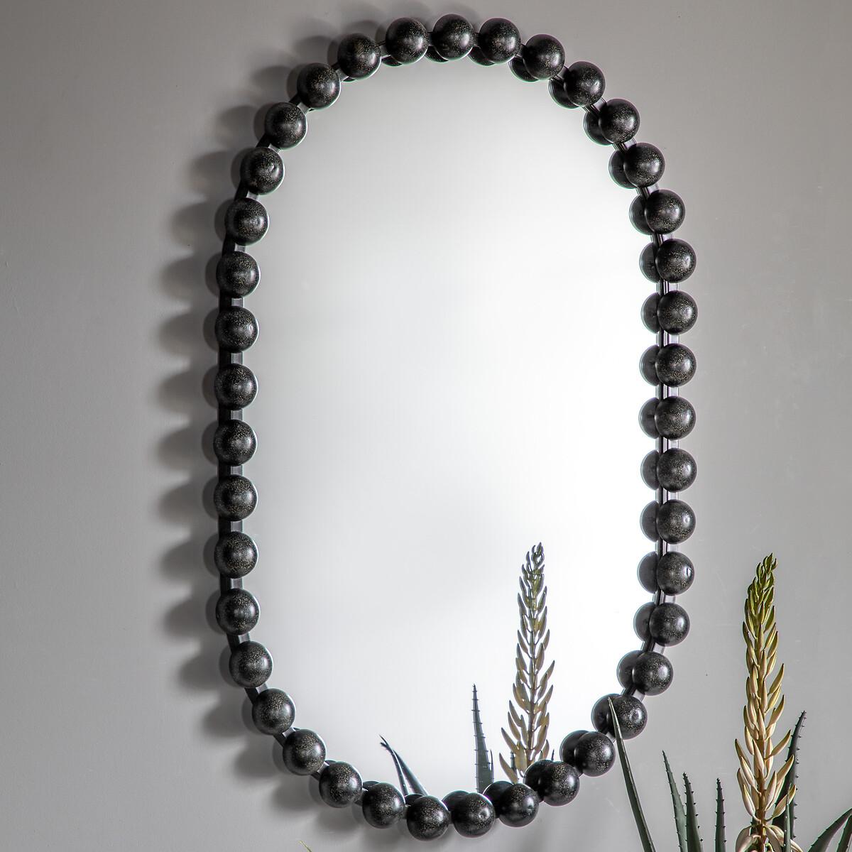 90cm Black Oval Mirror – image 2
