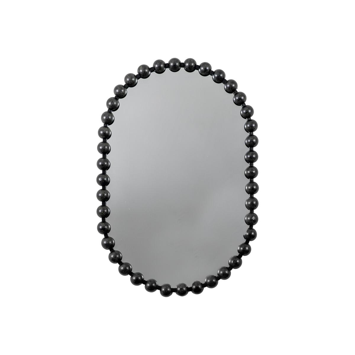 90cm Black Oval Mirror – image 1