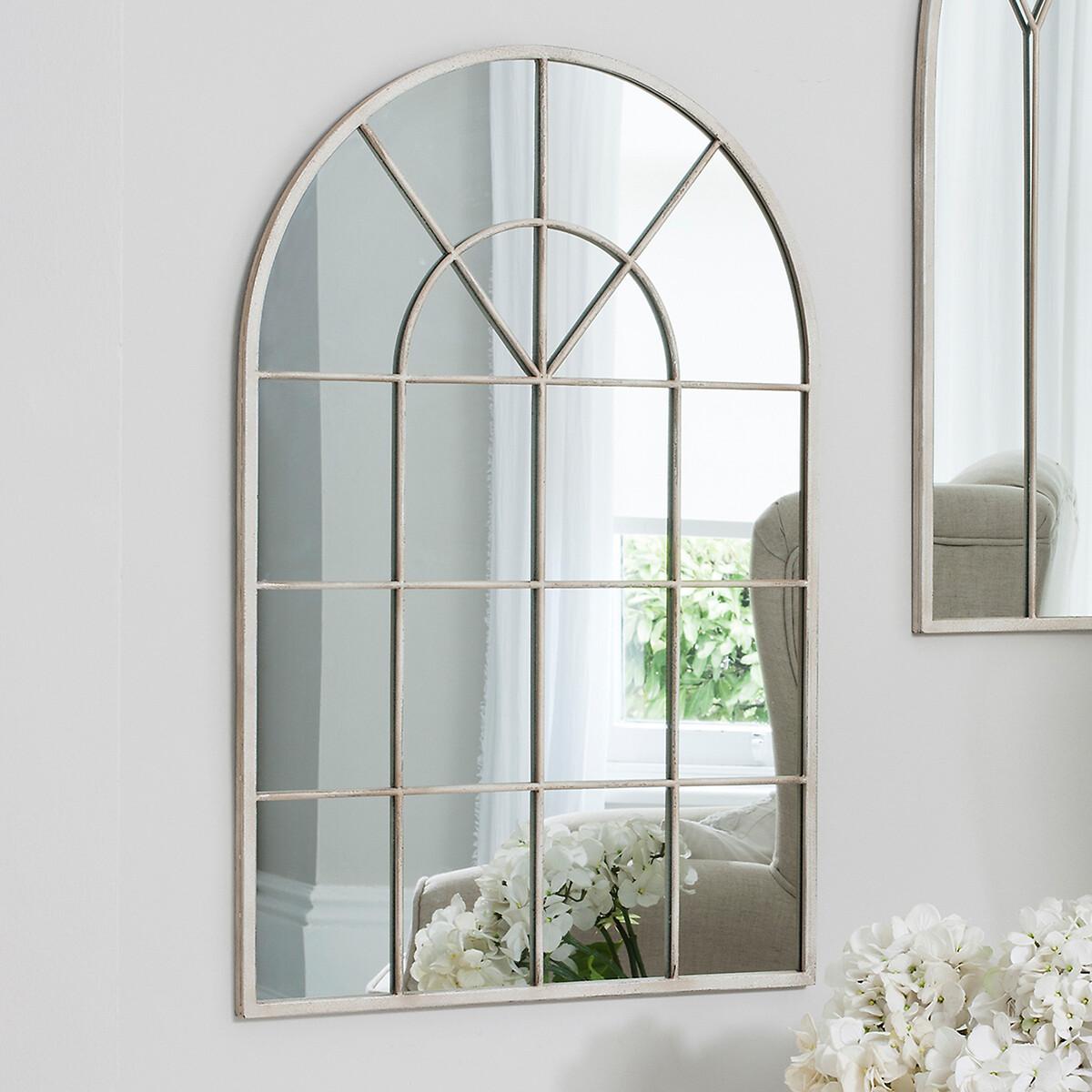 90x60cm Arched Window Style Wall Mirror – image 2
