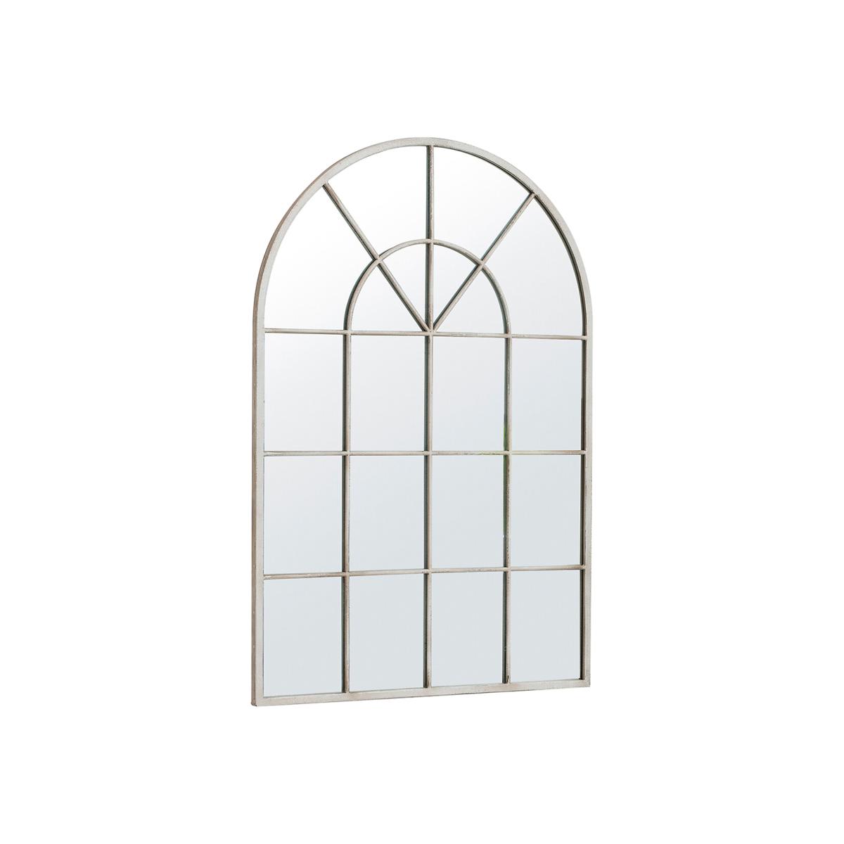 90x60cm Arched Window Style Wall Mirror – image 1