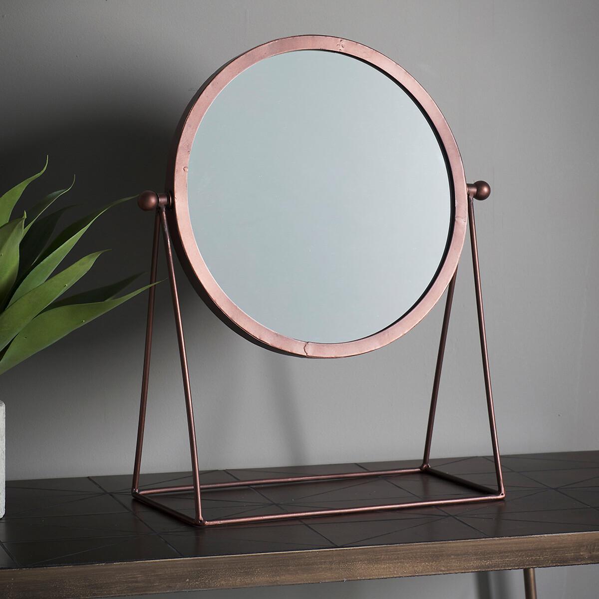 36 x 44cm Copper Industrial Style Vanity Mirror – image 2