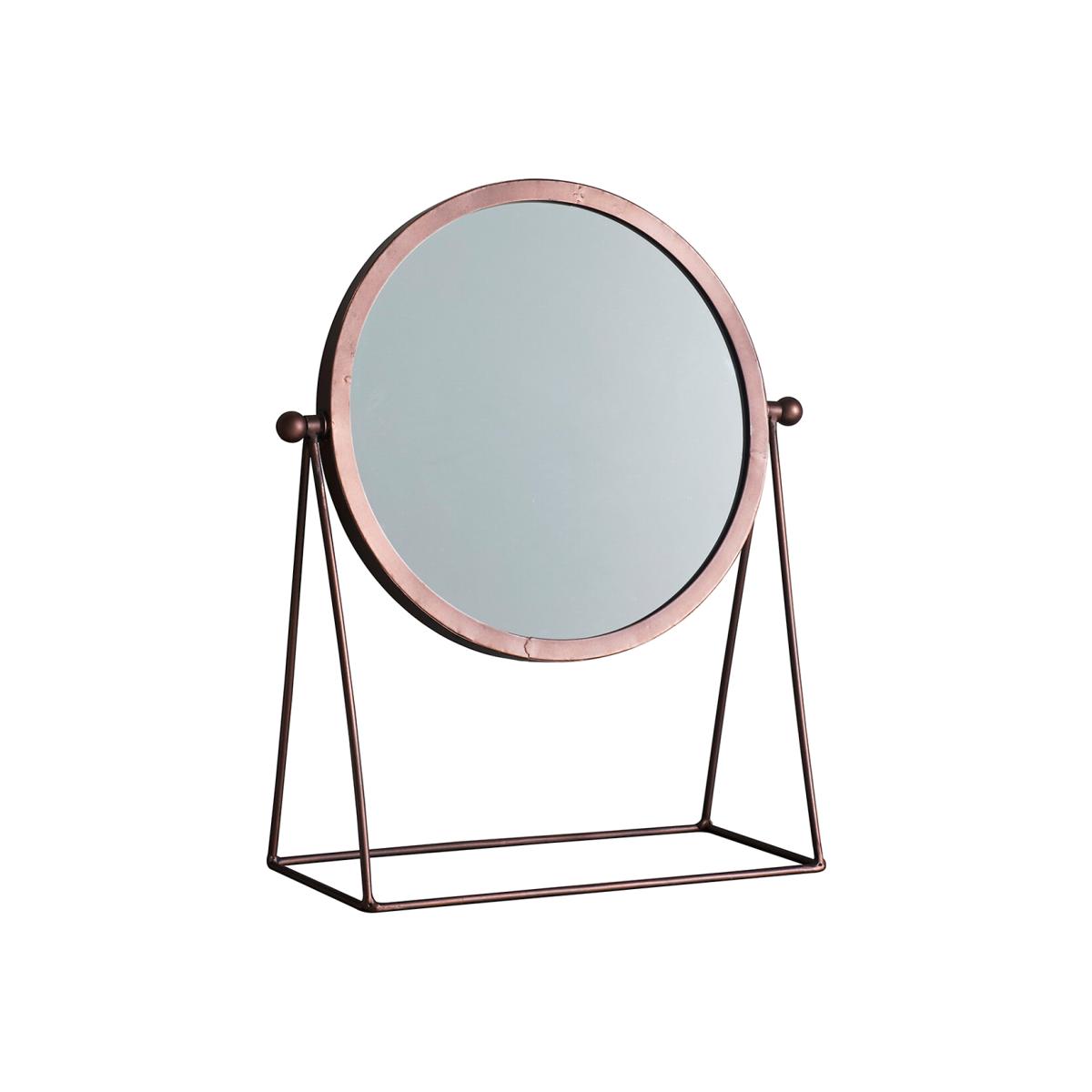 36 x 44cm Copper Industrial Style Vanity Mirror – image 1