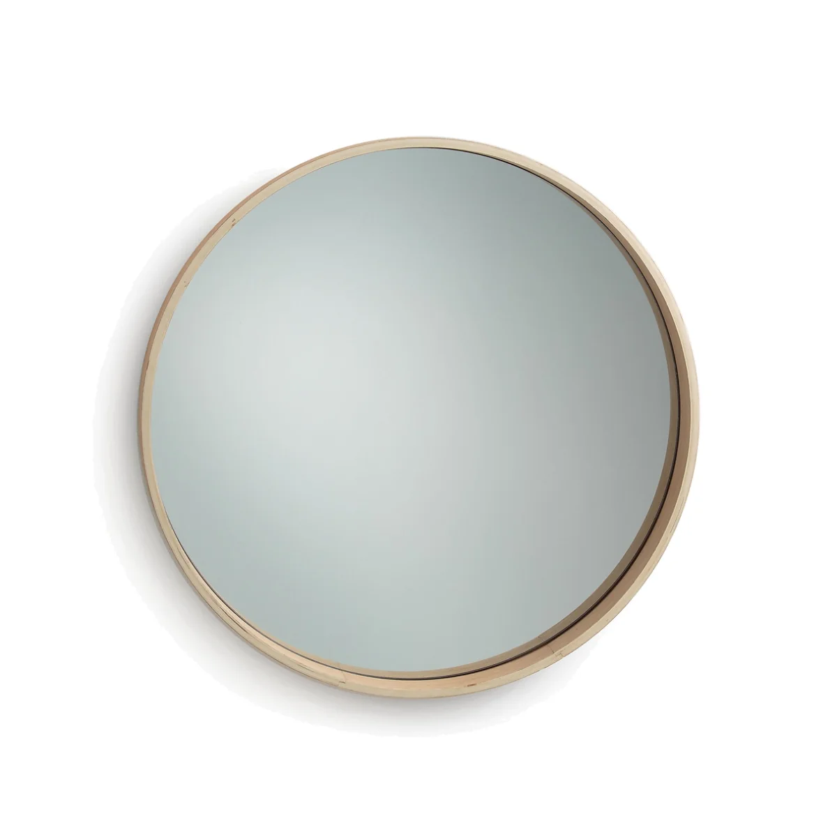Alaria 59cm Diameter Round Oak Mirror – image 1