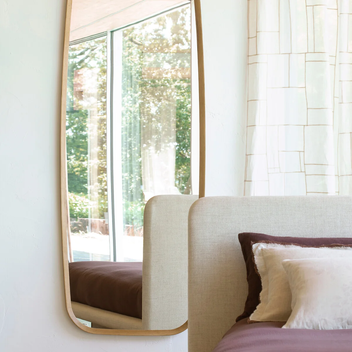 Orion 180cm High Solid Oak Rectangular Mirror – image 2