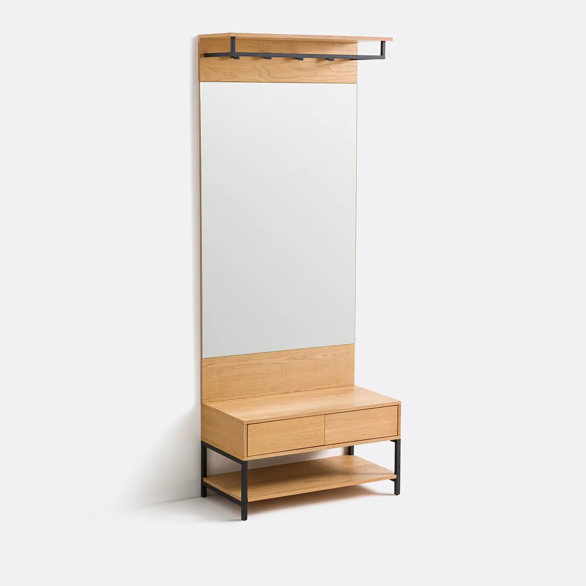 Alvan Hallway Mirror in Oak Veneer H140cm – image 5