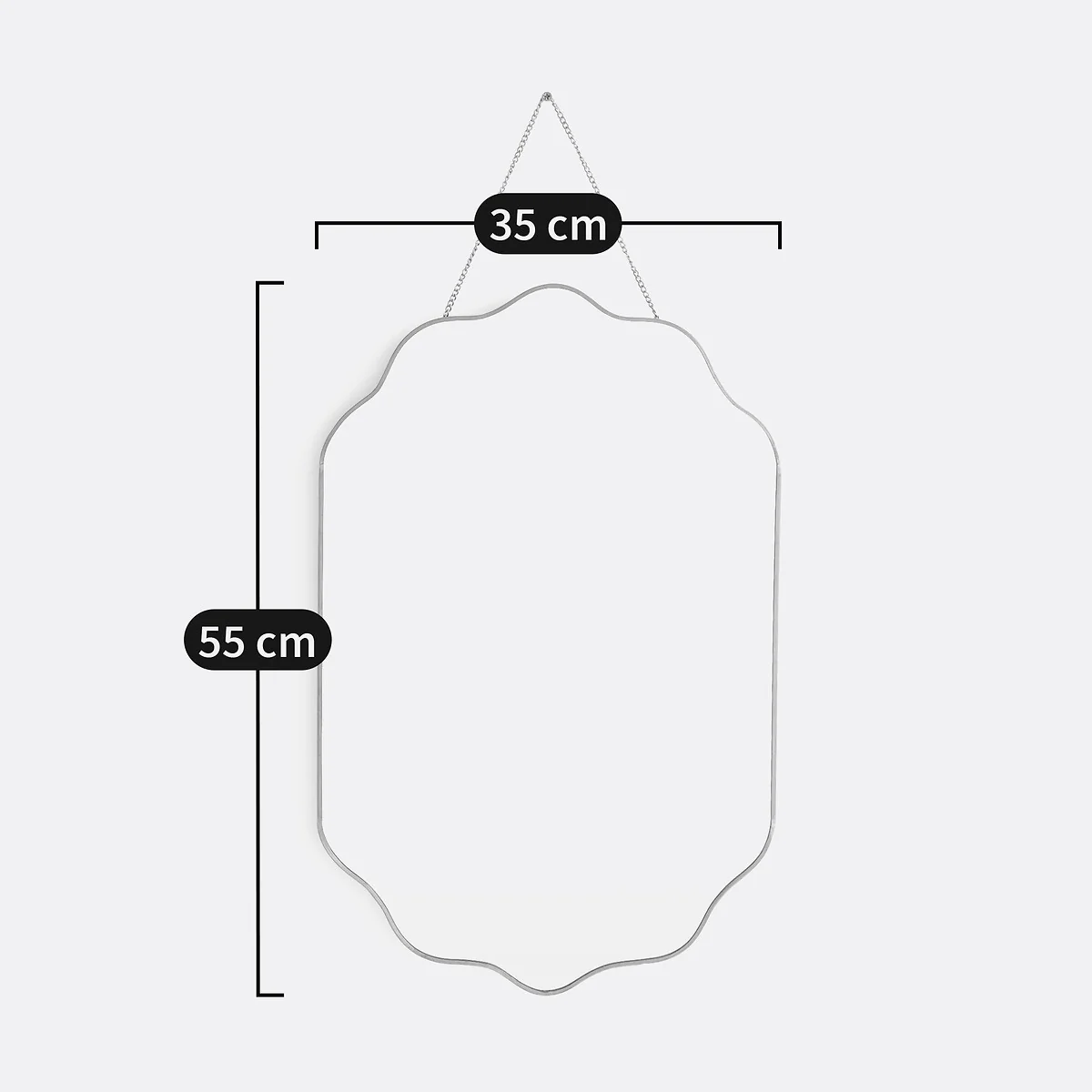 Uyova 35 x 55cm Brass Mirror – image 6