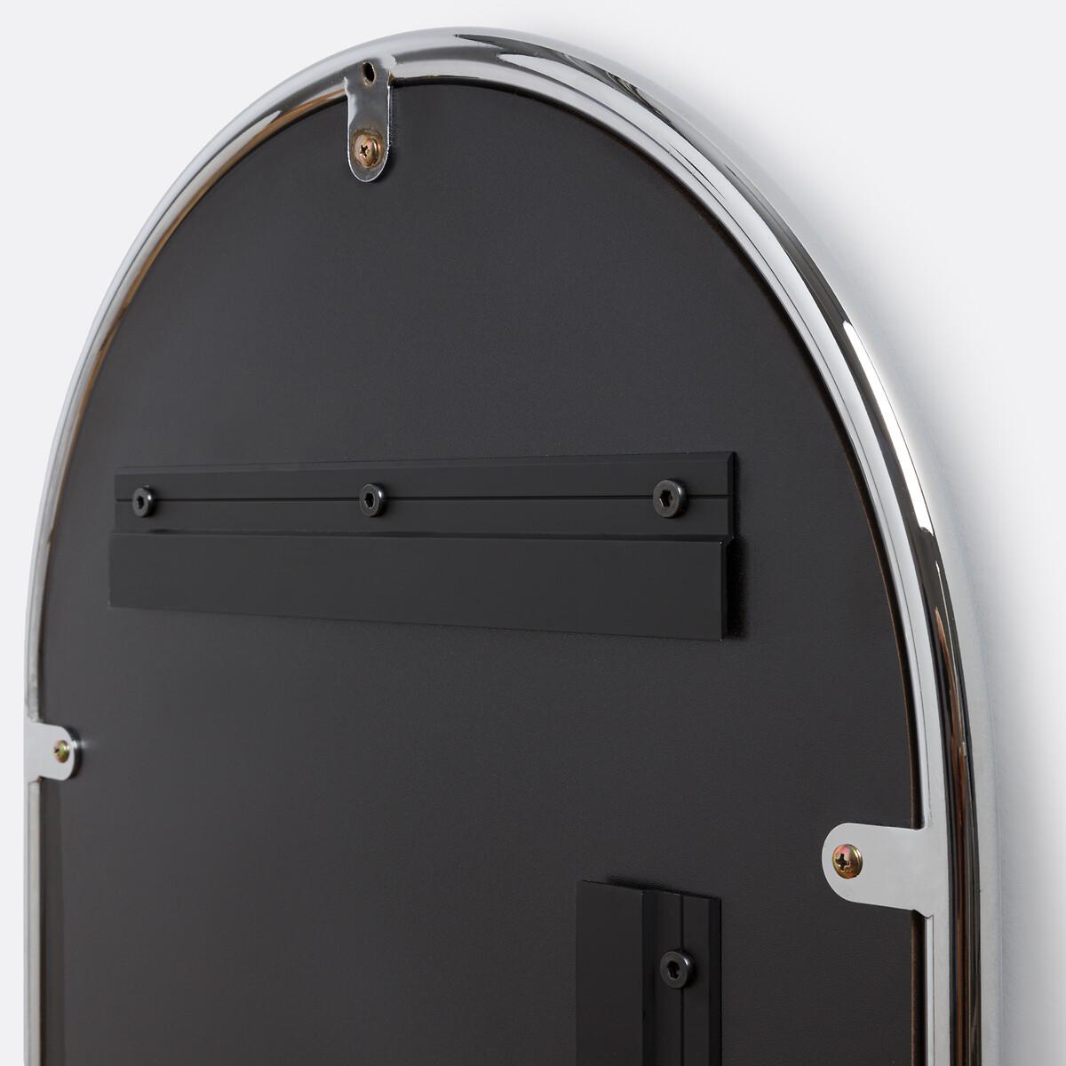 Eloka Oval Mirror in Chrome-Plated Iron – image 3