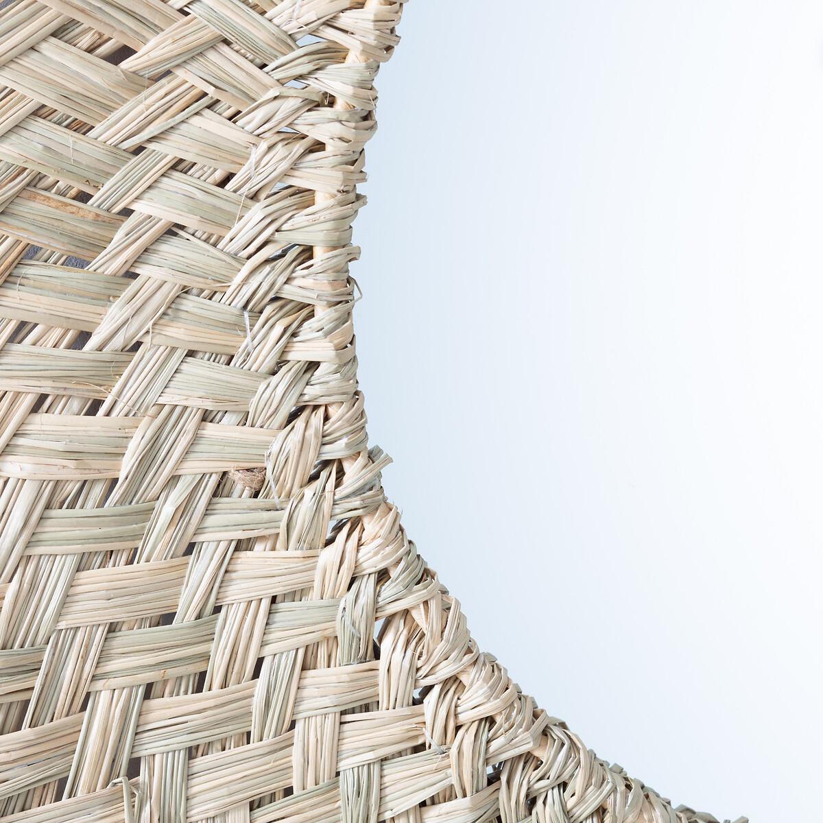 Loully 70cm Diameter Sunburst Straw Mirror – image 2