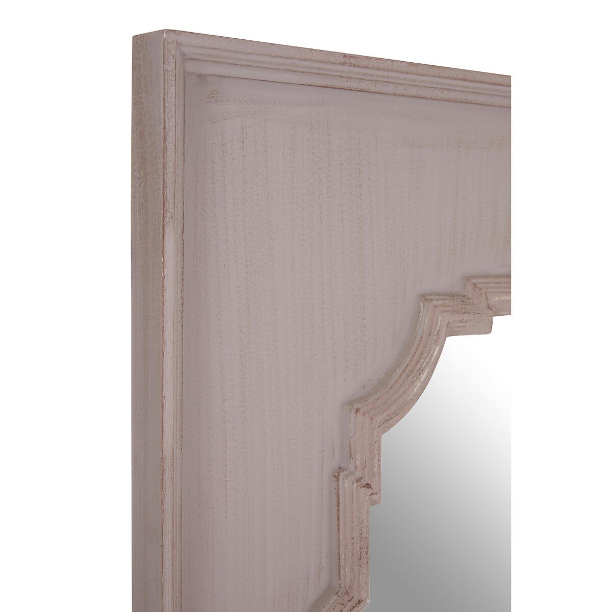 95cm Antique Taupe Framed Wall Mirror – image 3