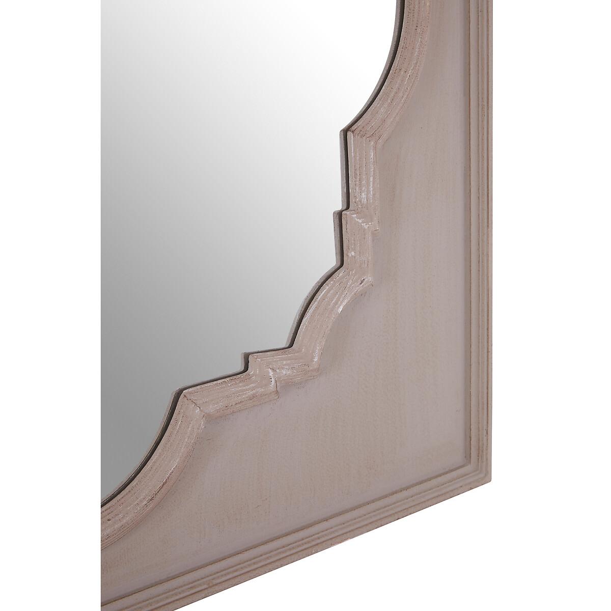 95cm Antique Taupe Framed Wall Mirror – image 4
