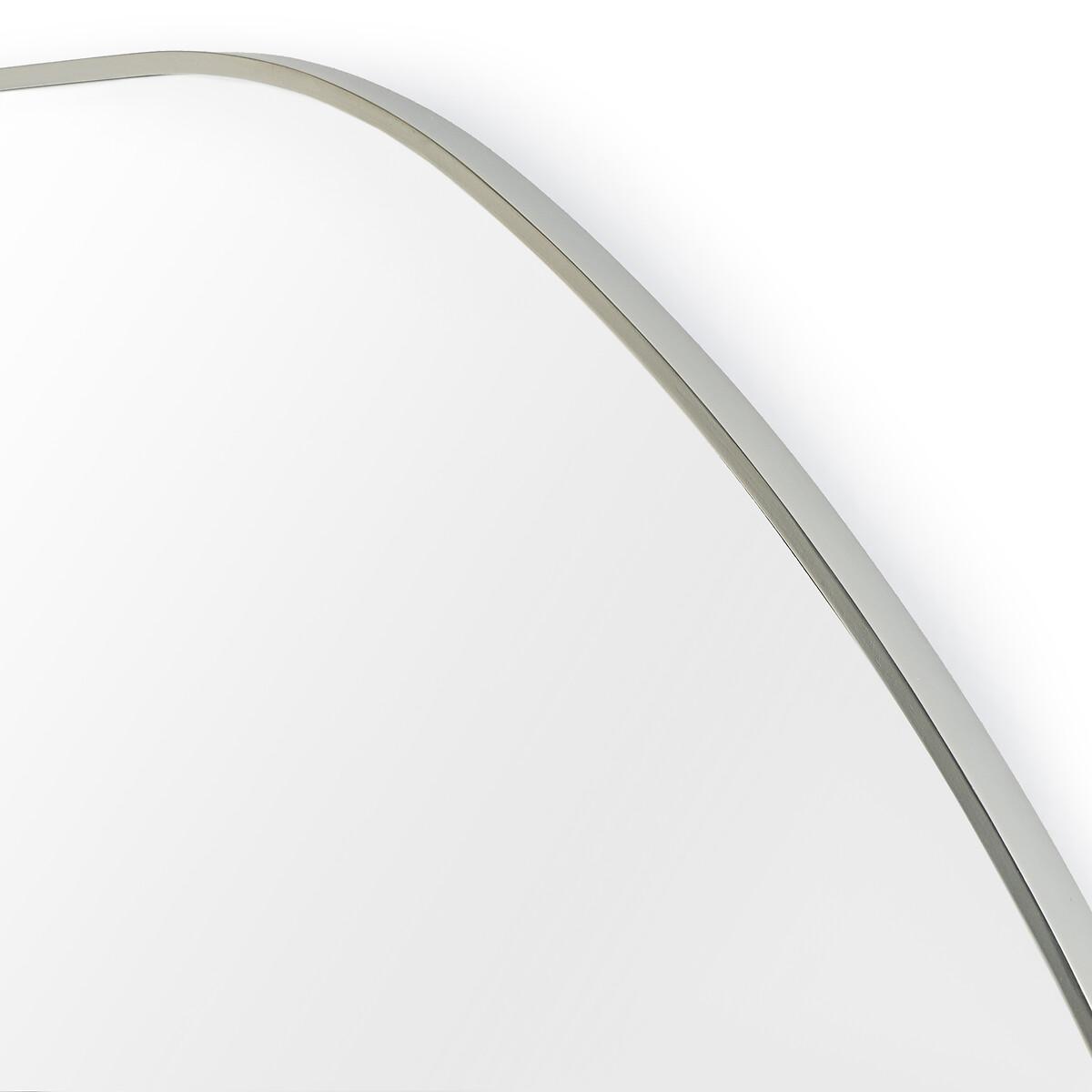 Lido Organically Shaped Satin Nickel Mirror – image 4