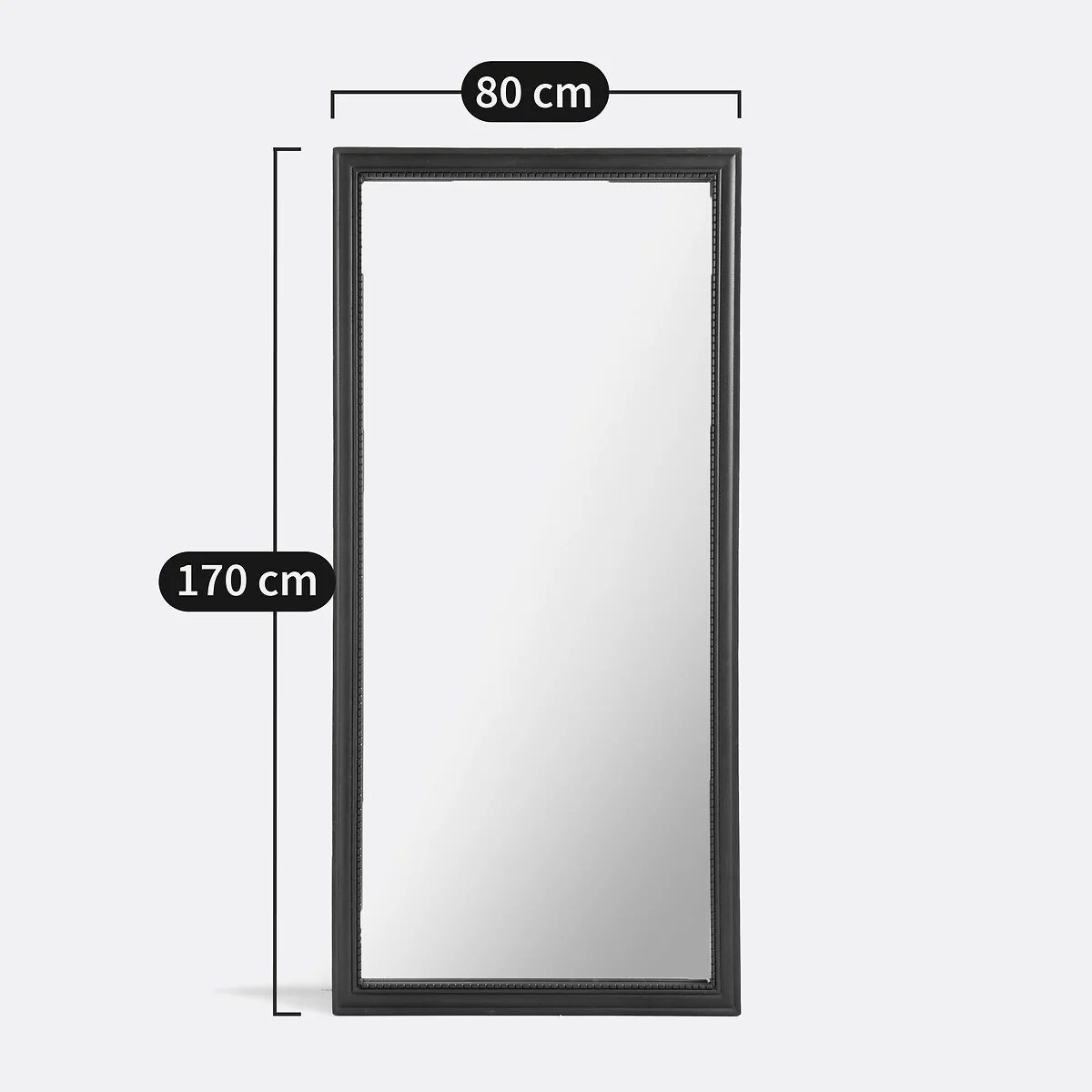 Afsan Rectangular Mirror in Solid Mango Wood, W80 X H170cm – image 3