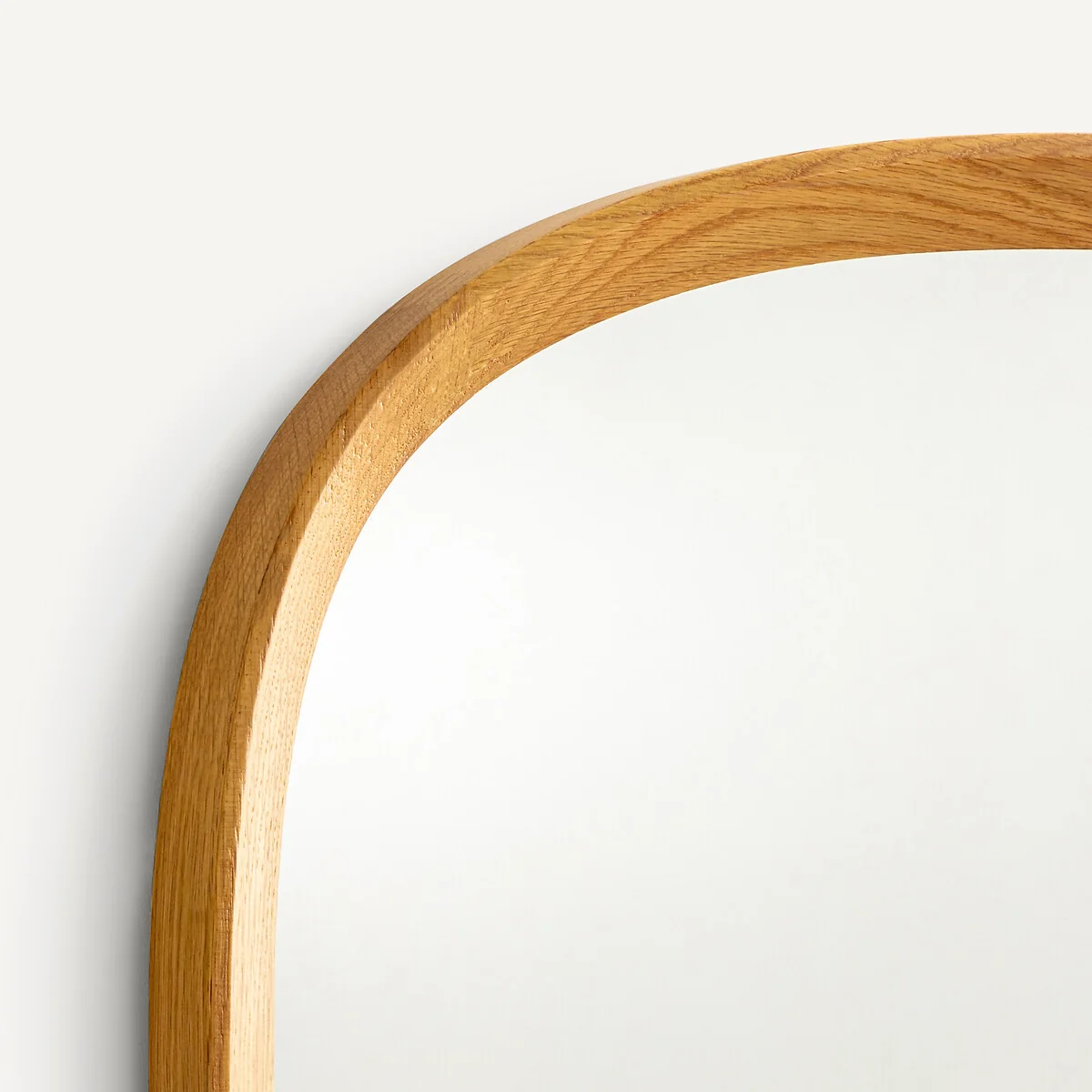 Orion H60cm Solid Oak Organically Shaped Mirror – image 3