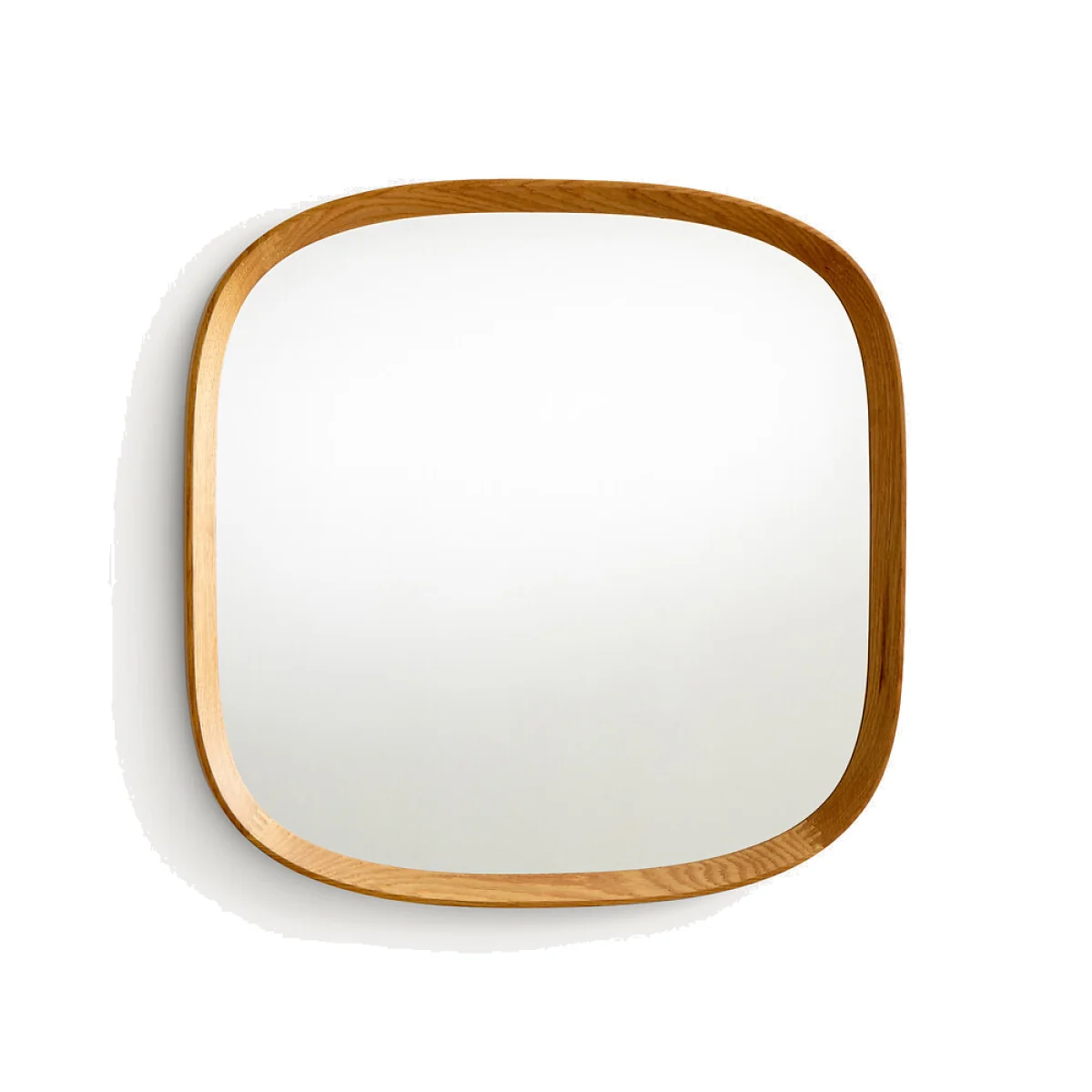 Orion H60cm Solid Oak Organically Shaped Mirror – image 1