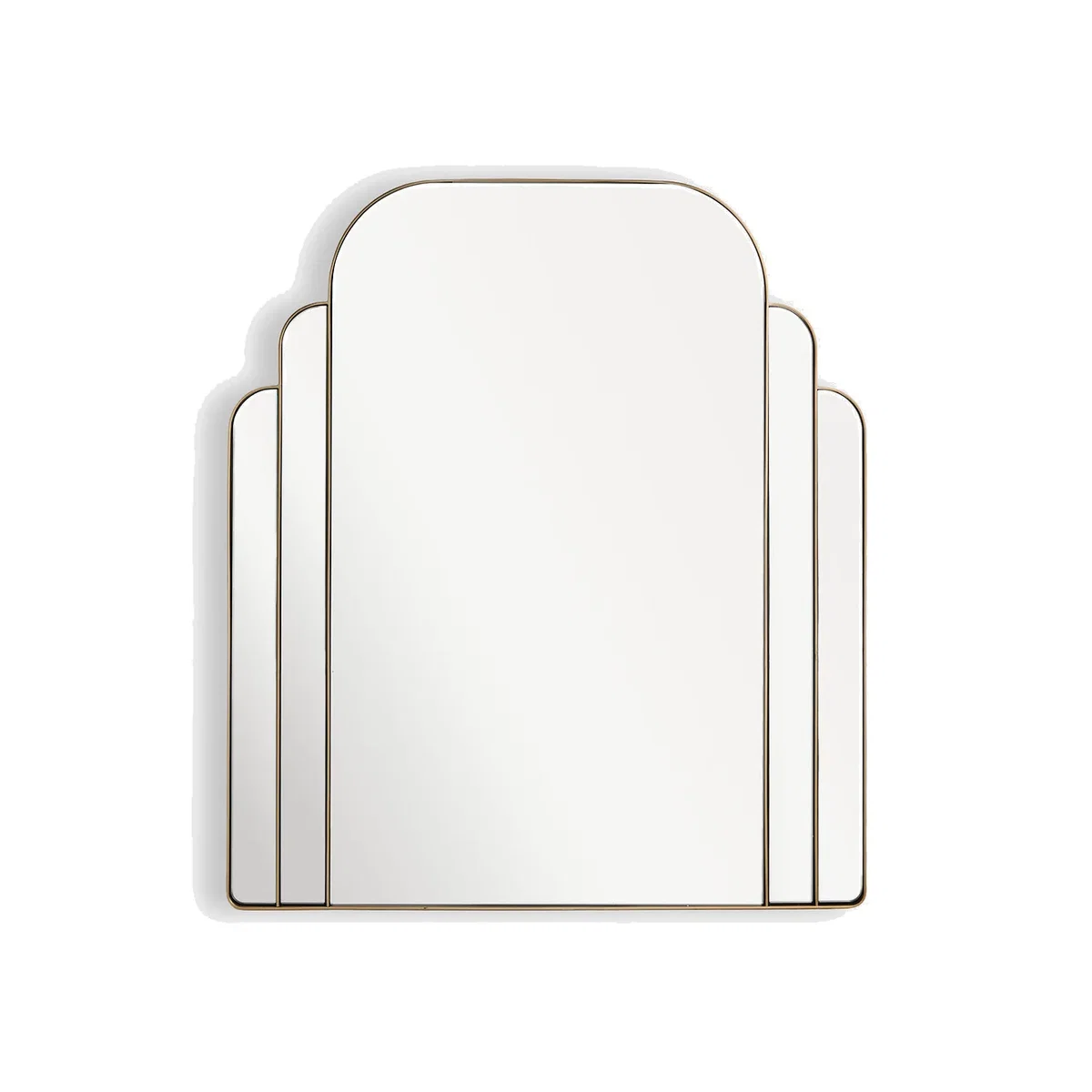 Arcia Brass-Plated Iron L72 X H80cm Wall Mirror