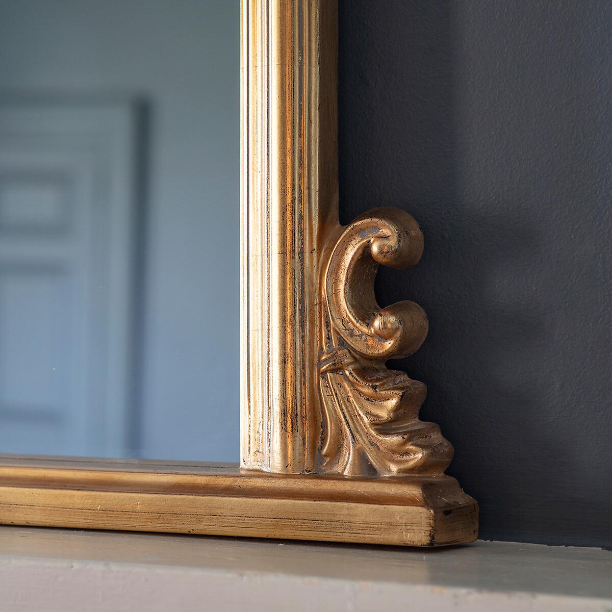 94 x 118cm Ornate Arch Mantel Mirror – image 3