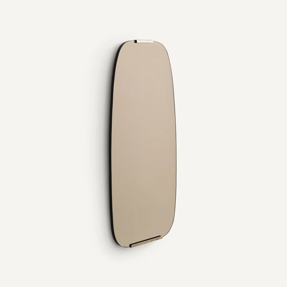 Dialect H72.5cm Smoked Glass and Brass Mirror – image 3