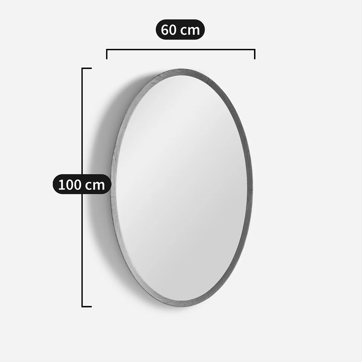 Orion Solid Oak Oval Mirror – image 7