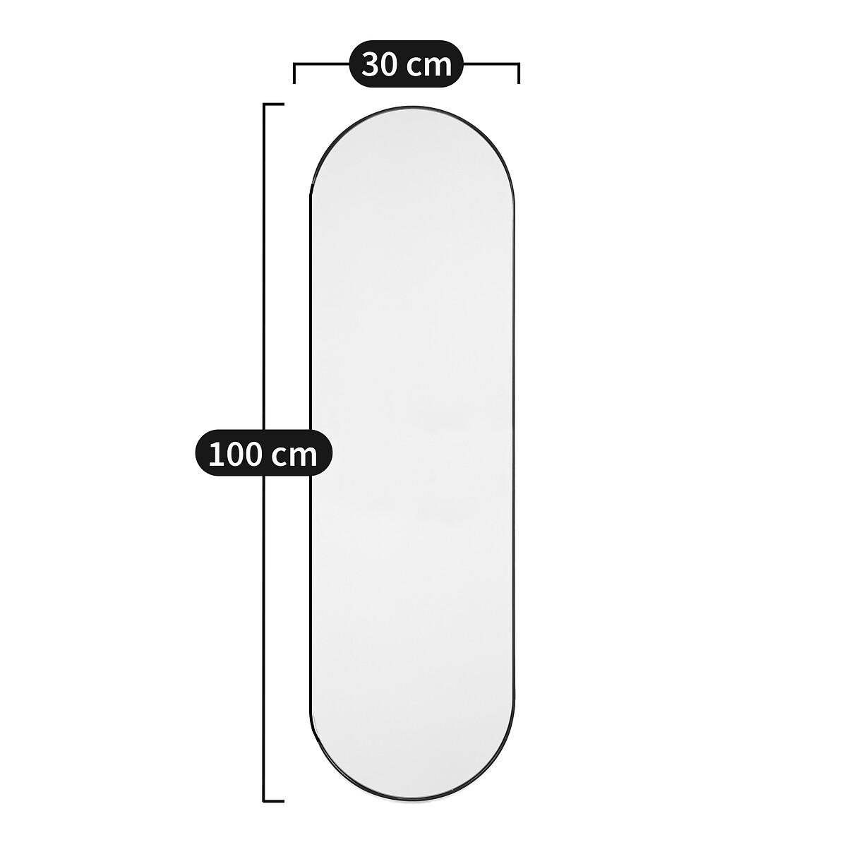 Iodus 30 x 100cm Oval Metal Mirror – image 6
