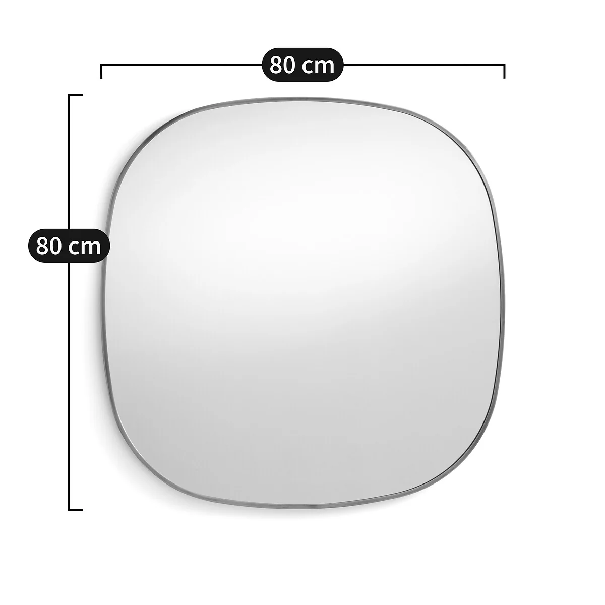 Caligone 80cm High Aged Brass Mirror – image 4
