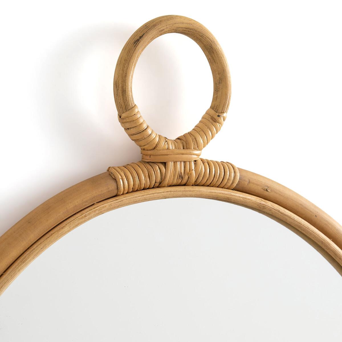 Nogu 52cm Diameter Round Rattan Mirror – image 2
