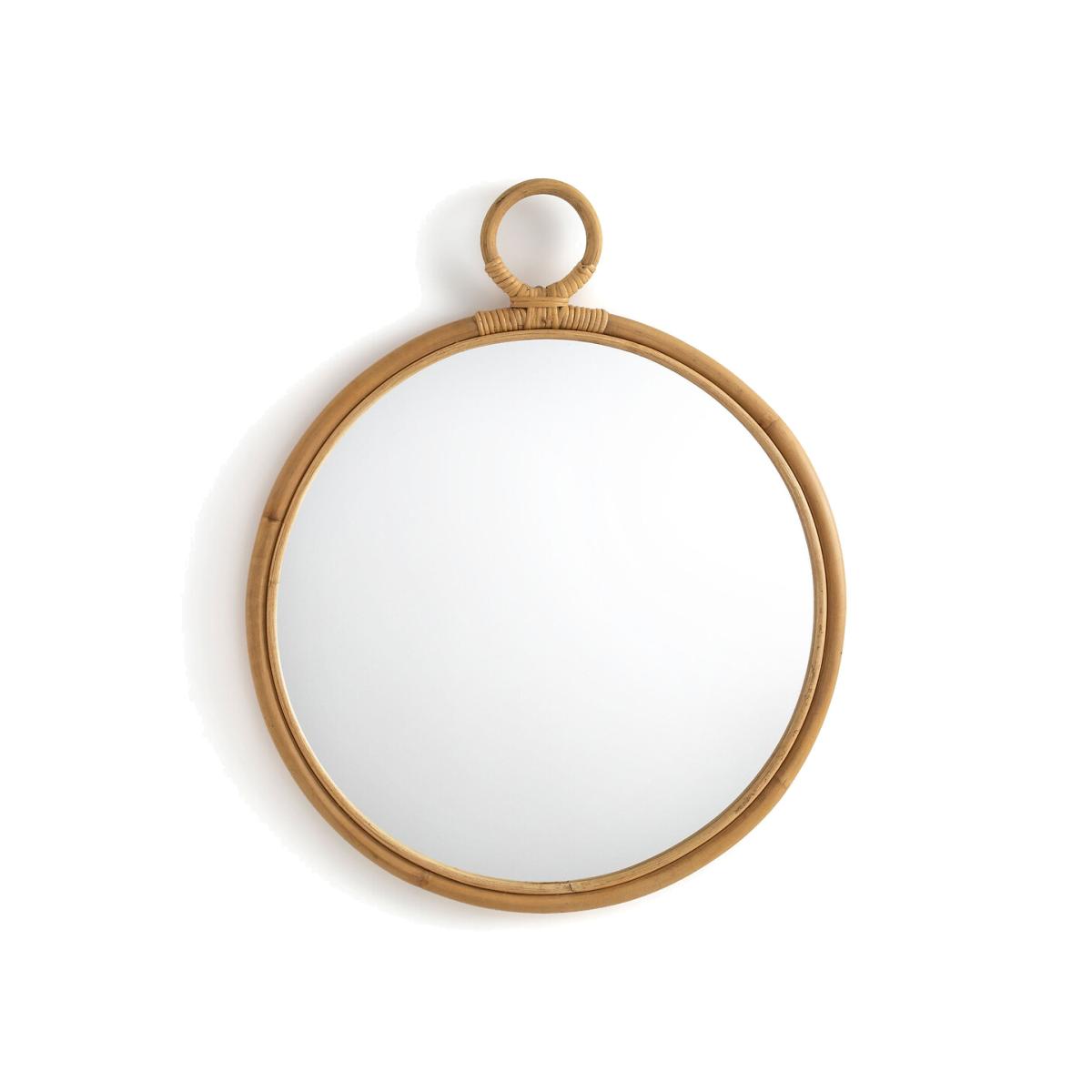 Nogu 52cm Diameter Round Rattan Mirror – image 1