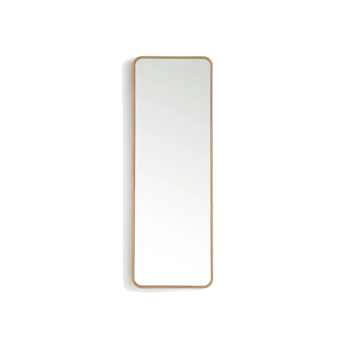 Iodus Rectangular Mirror in Oak Veneer 42x120cm – image 1