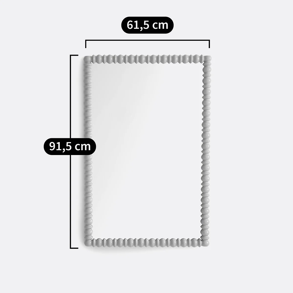Lomia 61.5 x 91.5cm Lacquered Wood Mirror – image 7