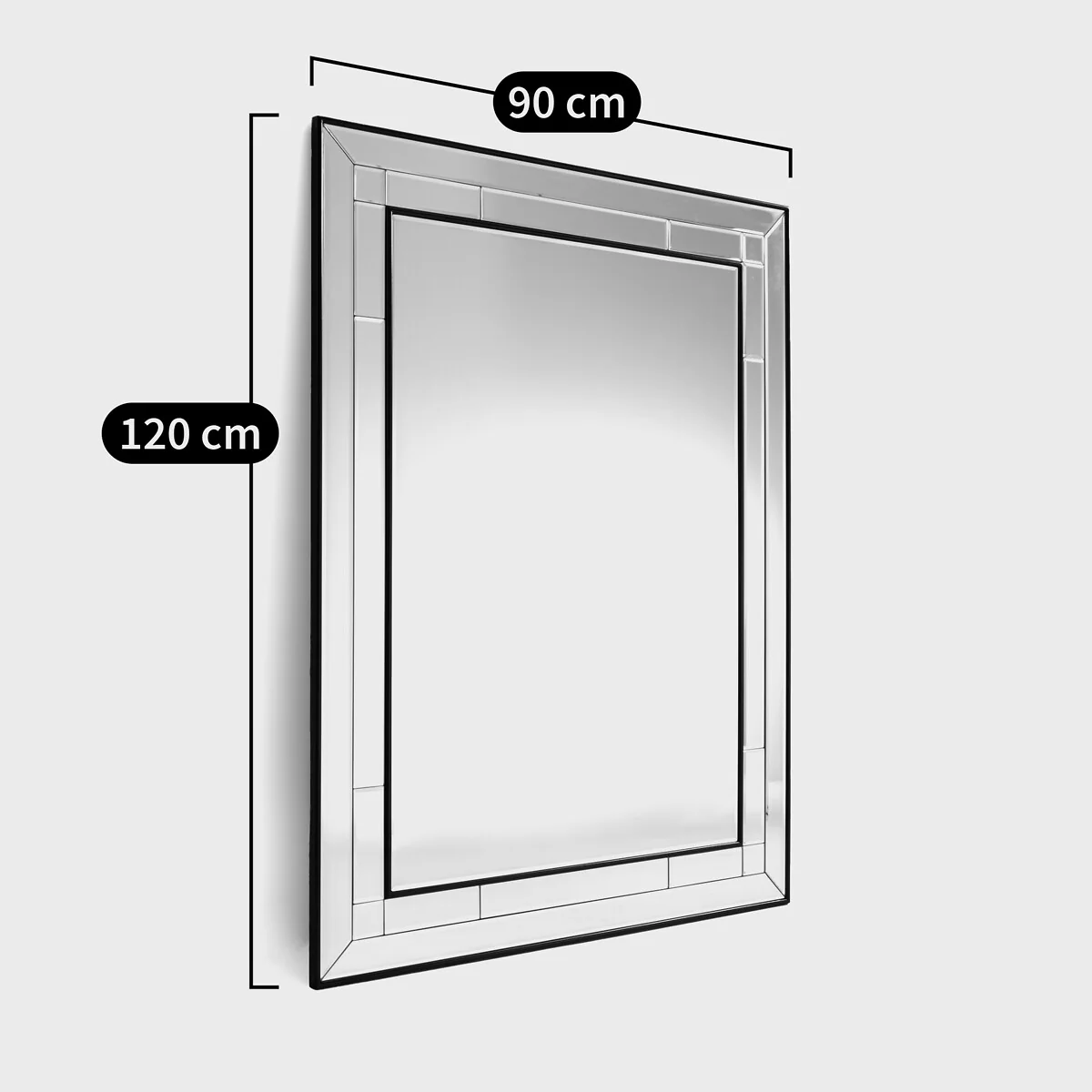 Andella 90 x 120cm Bevelled Rectangular Mirror – image 5