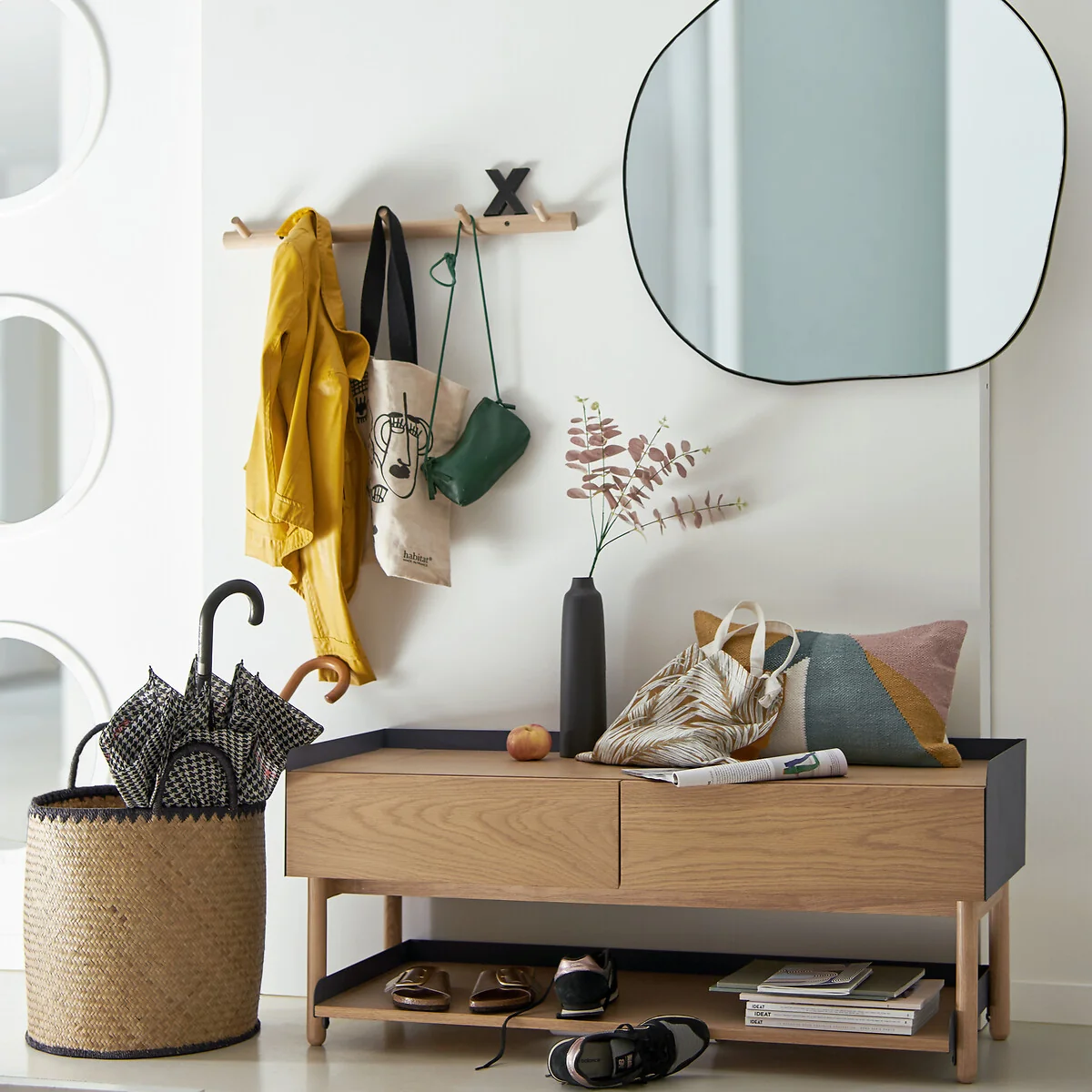 Ornica Organic Mirror, Length 80cm, Height 80cm – image 2